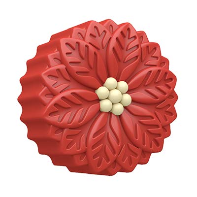 Spinningleaf Poinsettia Sandwich Cookie Chocolate Candy Mold