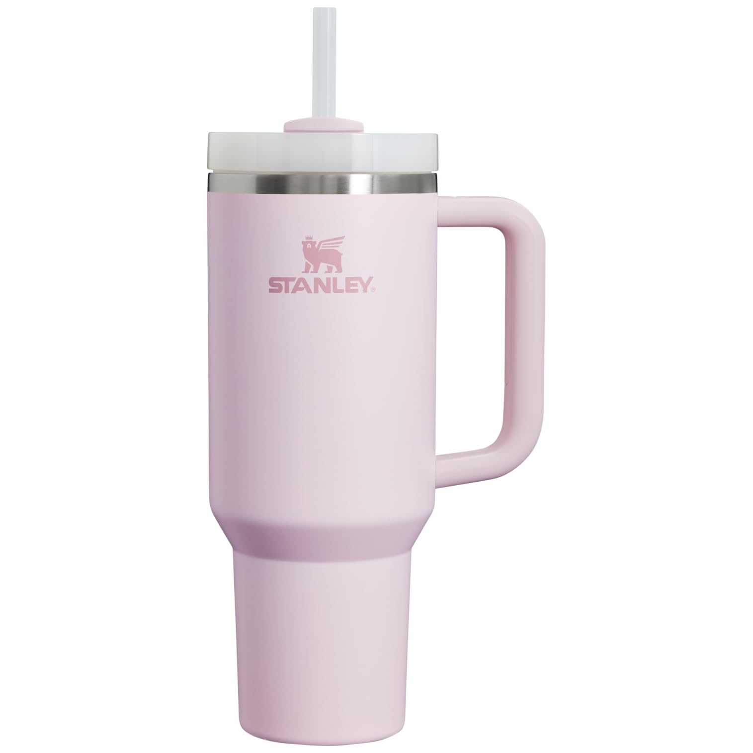 Stanley H2.0 Vacuum Quencher, 0.4 gal (1.18 L), Rose Quartz 2.0 Canteen, Cold Insulation, Stainless Steel Bottle, Water Bottle, 