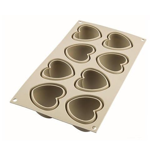Silikomart 3D Mold Cuoricino Cake Pan, Gray