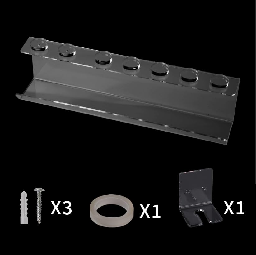 Lumclaw Storage Holder For Dyson Airwrap Curling Iron Complete Acrylic Wall Mount Bracket Stand Storage Rack Tool For Home Bathr
