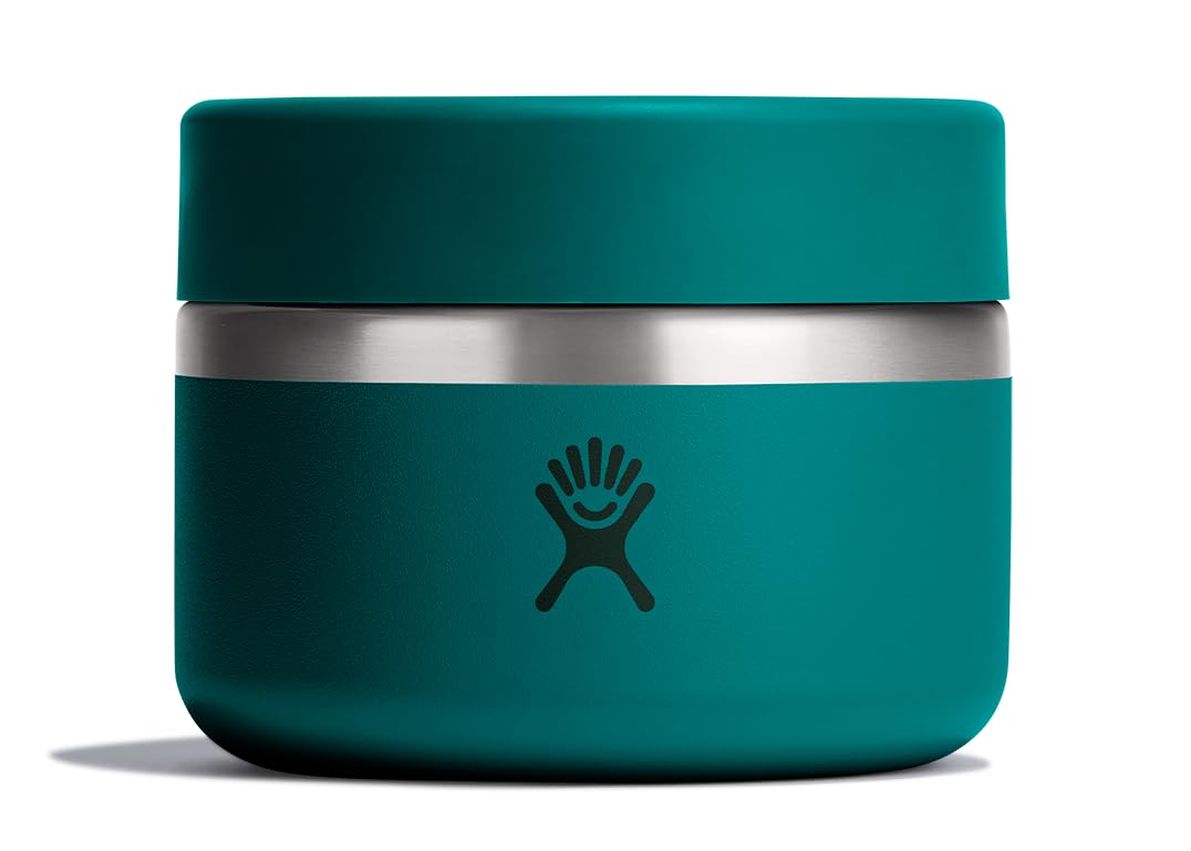 Hydro Flask Food Jar  Insulated Stainless Steel, Snack Travel Container for Hot Food, Lunch, & Soup 12 Oz Deep Teal