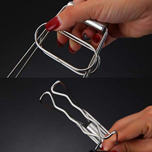 Kddom 1 Piece Kitchen Stainless Steel Foldable Hot Plate Gripper Bowl Clips Pan Dish Gripper