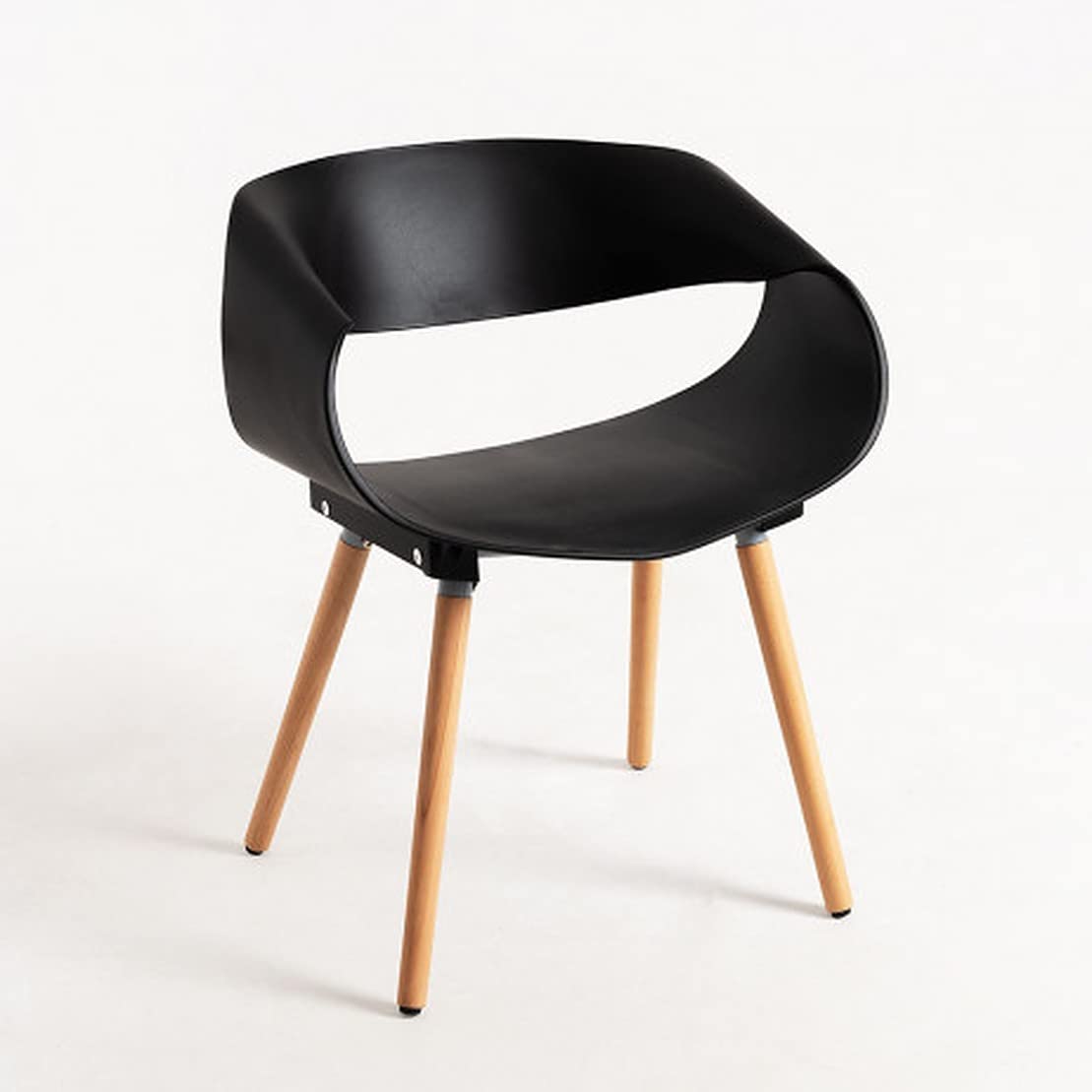 My Art Design  Modern Iconic Designer Chair (1 Chair) For Your Home Cafe Office (Black)