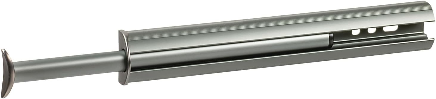 Tag Hardware Premium 14 1/8 Inch Long Expendible Pullout Closet Wardrobe Valet Rod (Slate)