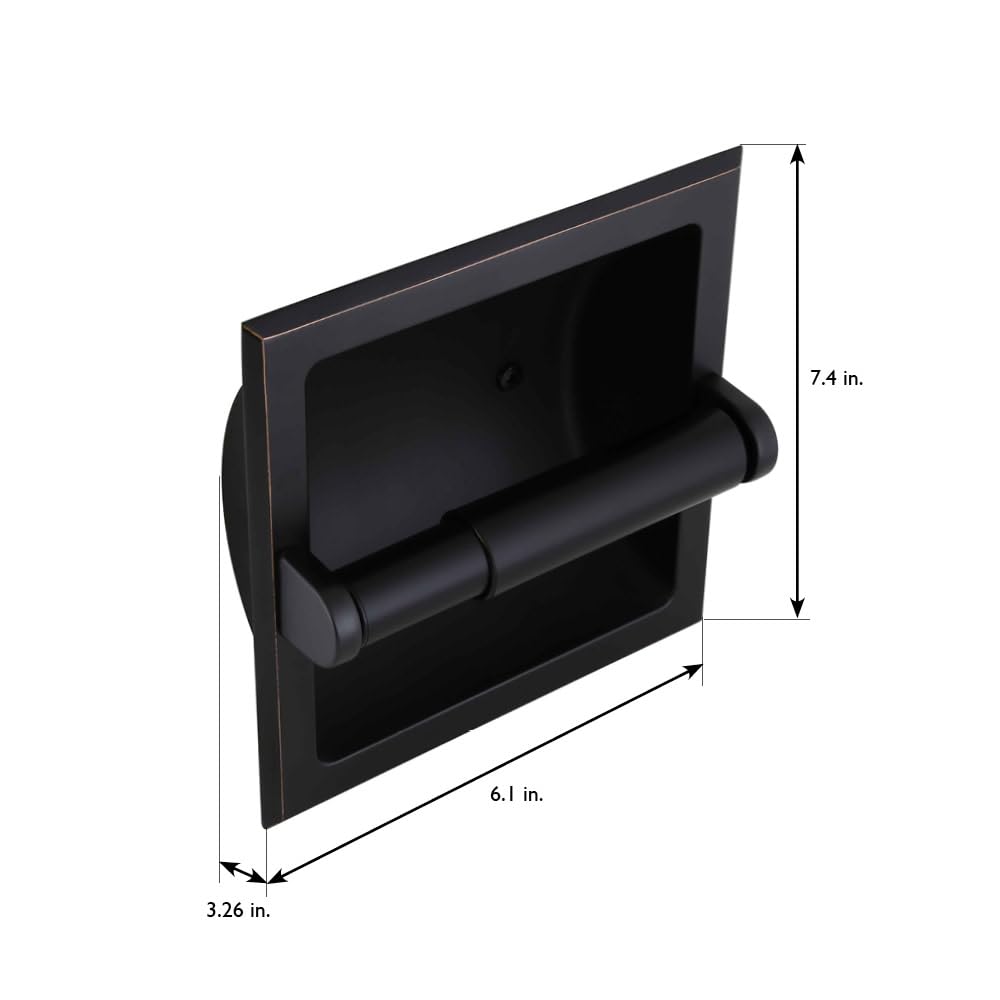 Design House 539254 Millbridge Recessed Toilet Paper Holder  Oil Rubbed Bronze