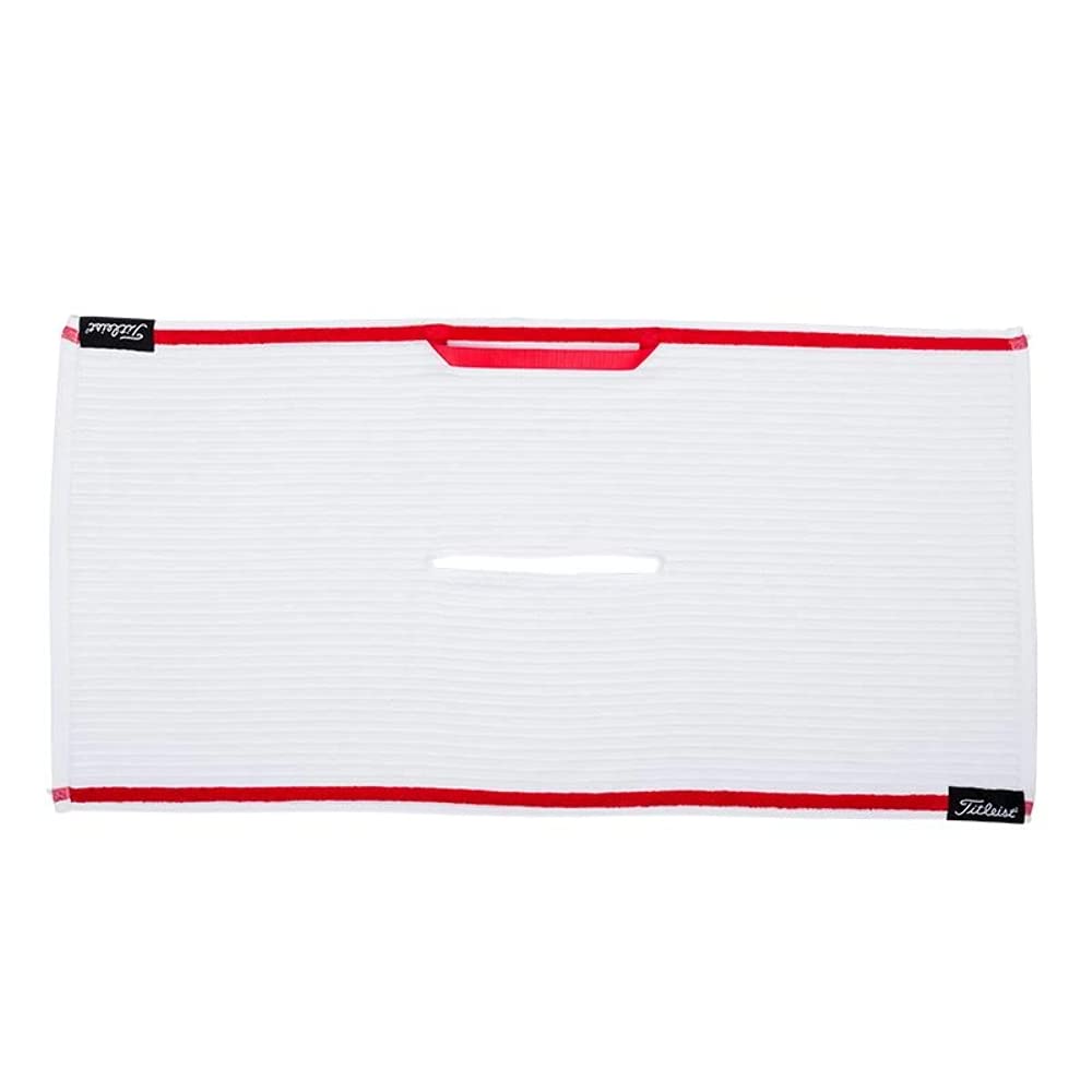 Titleist Players Golf Towel, White, 16'' X 32''