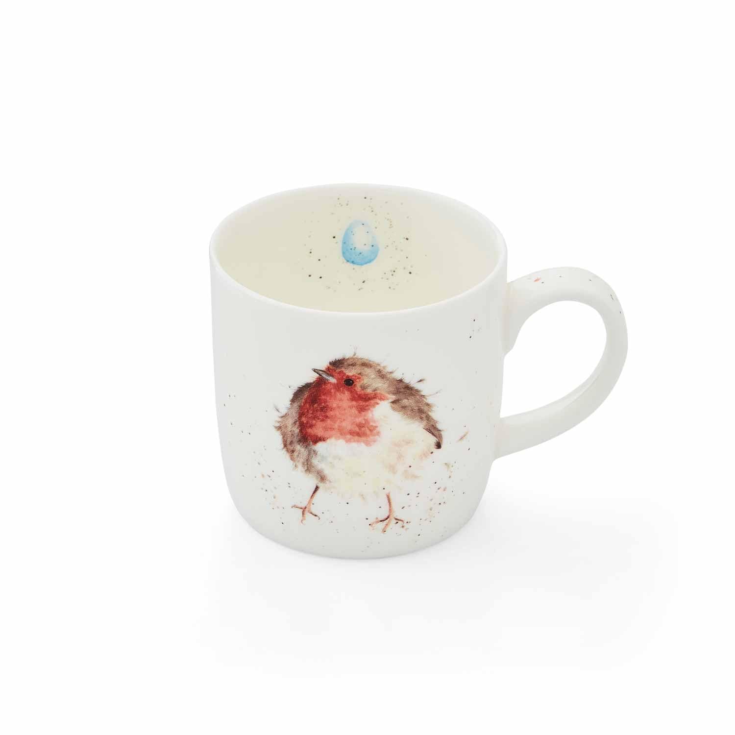 Royal Worcester Wrendale Designs Garden Friend | 11 Ounce Coffee Mug With Robin Design | Made From Fine Bone China | Microwave A