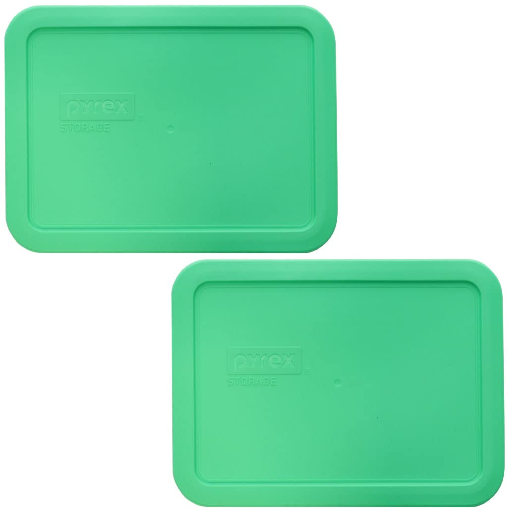 Pyrex 7210-Pc 3-Cup Bright Green Food Storage Lids (2-Pack)