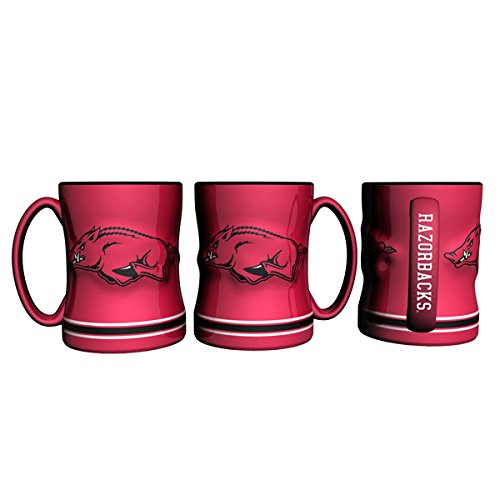 Arkansas Razorbacks Coffee Mug - 14Oz Sculpted Relief