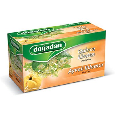 Dogadan Ayvali Ihlamur (Quince-Linden Herbal Tea) 20 Tea Bags, Pack of 3