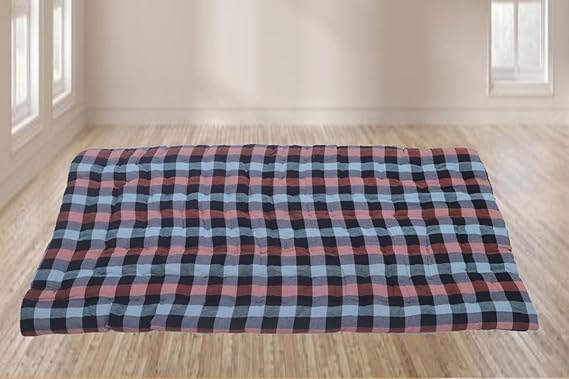 Homychair 2Inch Printed Cotton Single Size One Inch Fabric Memory Foam Mattress (6x3)