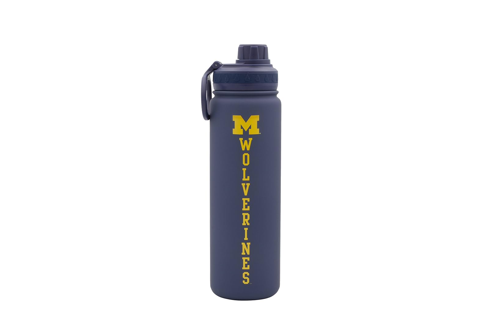 Decorvo Michigan Water Bottle - Navy Double Walled Stainless Steel 24 oz Keeps Drinks Cold or Hot