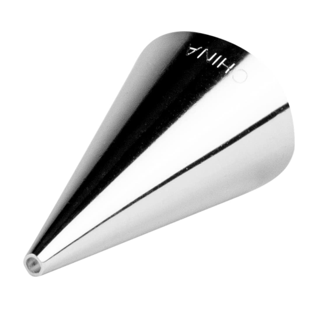 Restaurantware Pastry Tek Piping Tip 1 Round Round Tip For Icing - #2 Corrosion-Resistant Stainless Steel Icing Tip Dishwasher-S