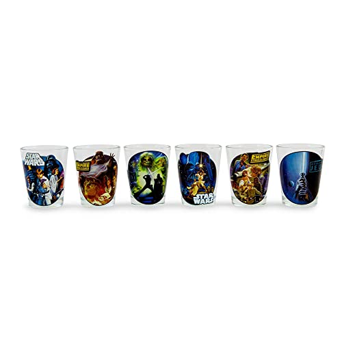 Star Wars Original Trilogy 2-Ounce Mini Shot Glasses  Set Of 6