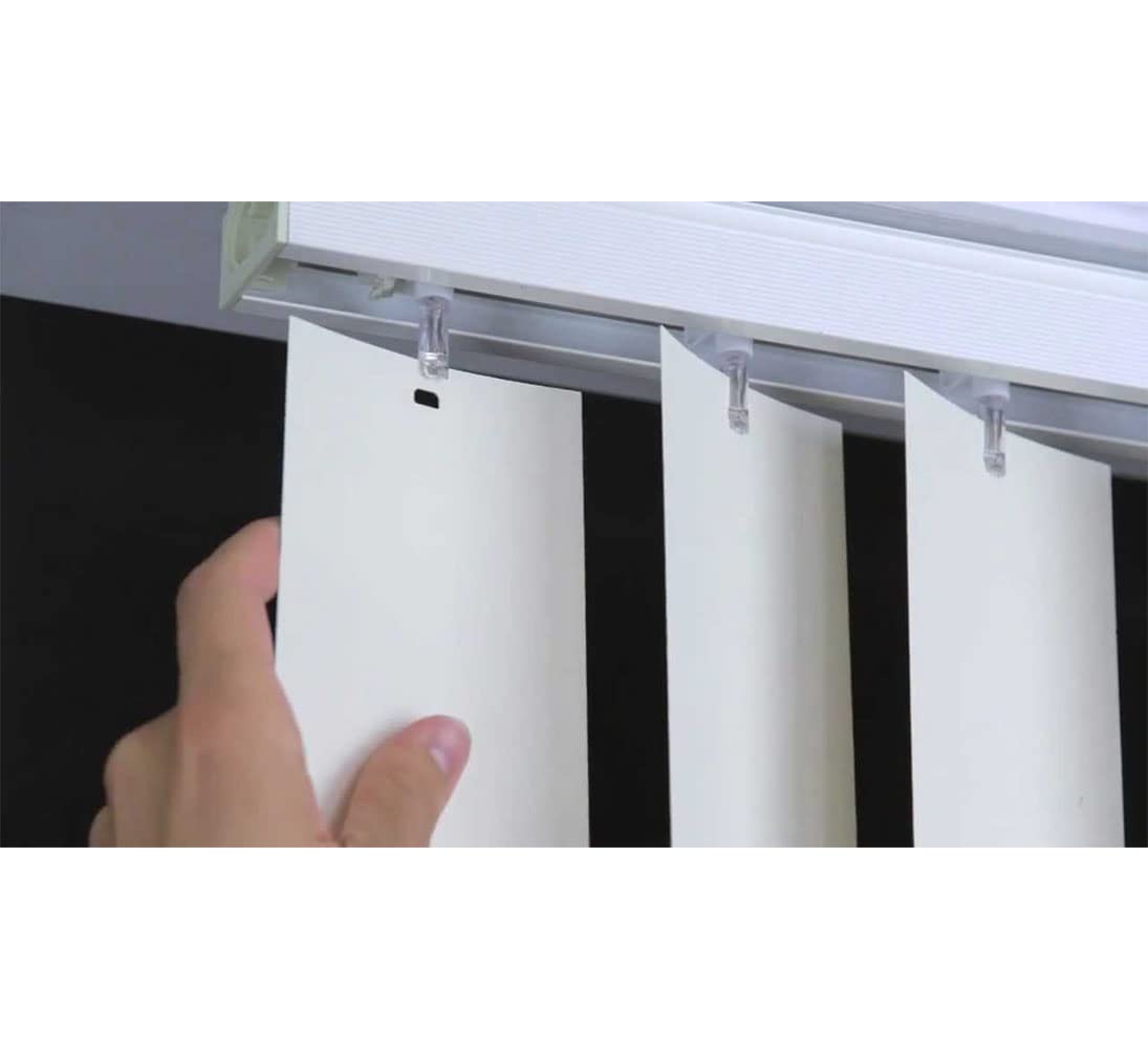 Vertical Blinds Replacement Slats Heavy Duty PVC Smooth Curved (White) You Pick Size and Quantity (82.5 Inches) (10 Slats)