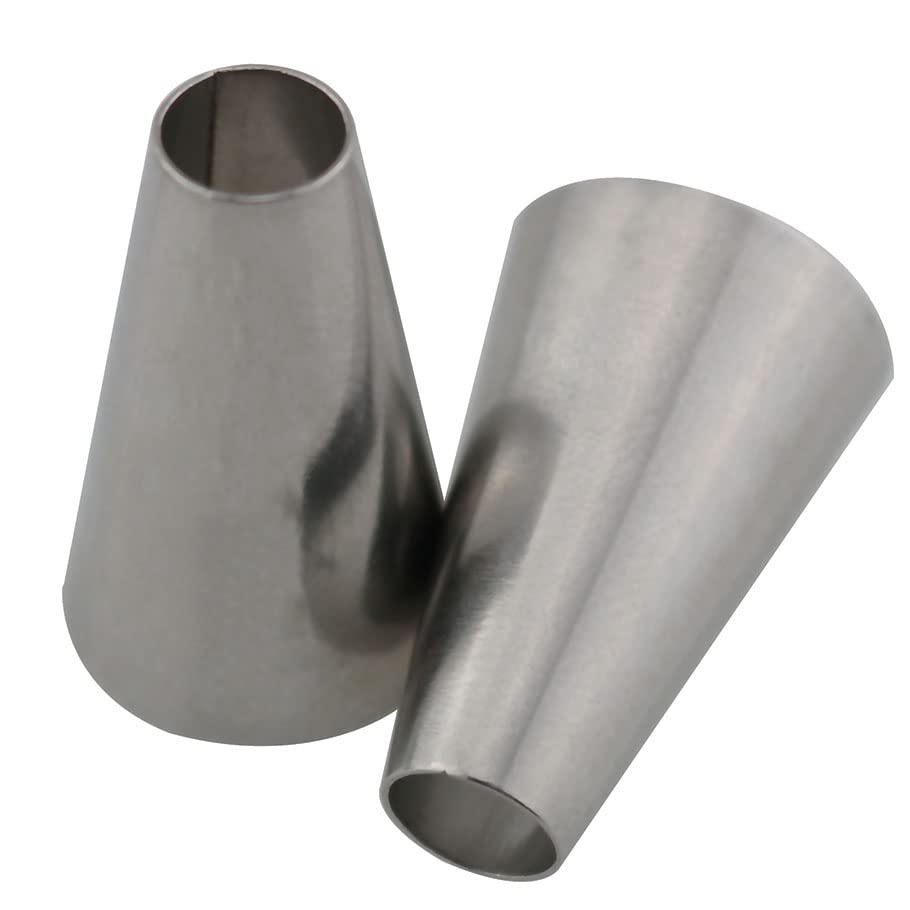 Zzhxsm 4In1 Piping Nozzle Stainless Steel Icing Tips Cupcake Pastry Tools Cake Decorating Tips Cupcake Cookies Icing Piping Past
