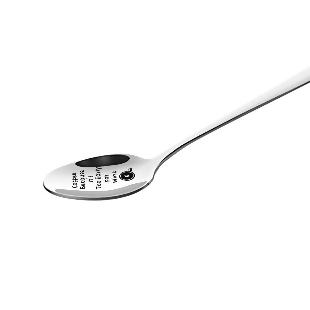 Funny Coffee Spoon Engraved Stainless Steel For Coffee Lover Women Men - Best For Girlfriend Wife Dad Husband Boyfriend Friends