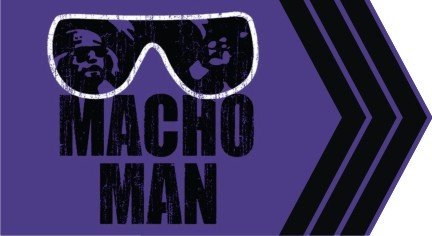Funcart Macho Man Photo Booth Board