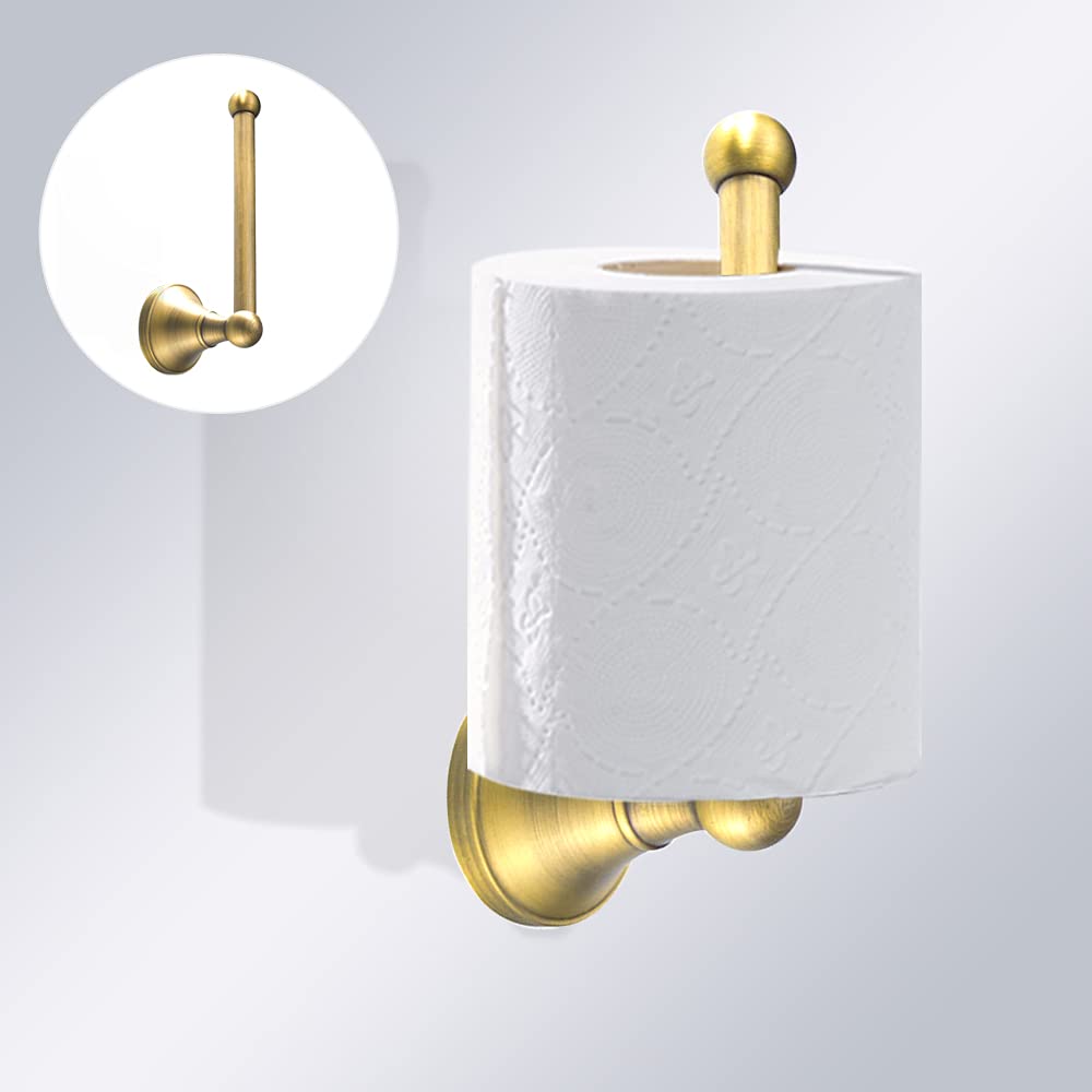 Leyden Antique Brass Toilet Paper Holder Towel Ring 2 Pieces Set Tissue Roll Retro Ancient