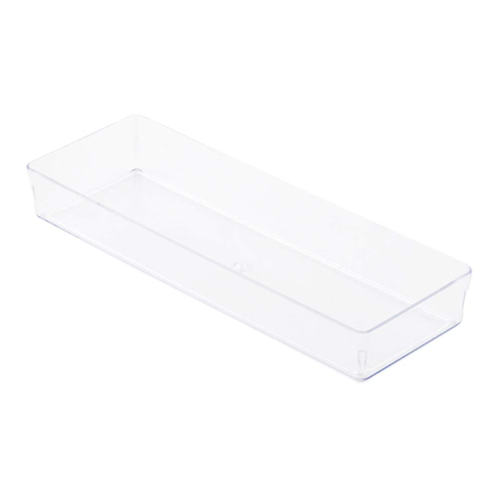 Restaurantware 5.2 X 1.8 Inch Mini Tasting Plates 100 Disposable Rectangle Plastic Plates - Durable Stylish Clear Plastic Hors D