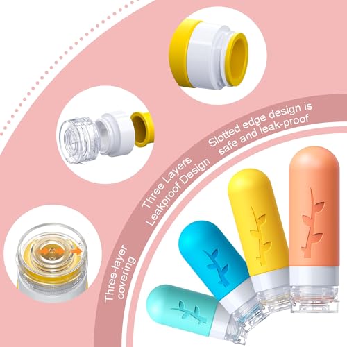 18pack Travel Bottles for Toiletries  Travel Essentials Tsa Approved travel toiletry bottles Silicone Travel Containers  Leak Proof Refillable Liquid for Shampoo Conditioner Lotion