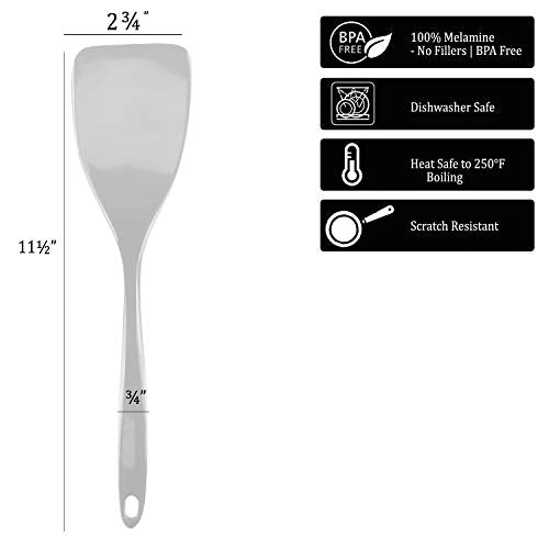 6 Piece Durable Melamine Spatula Set, Indigo