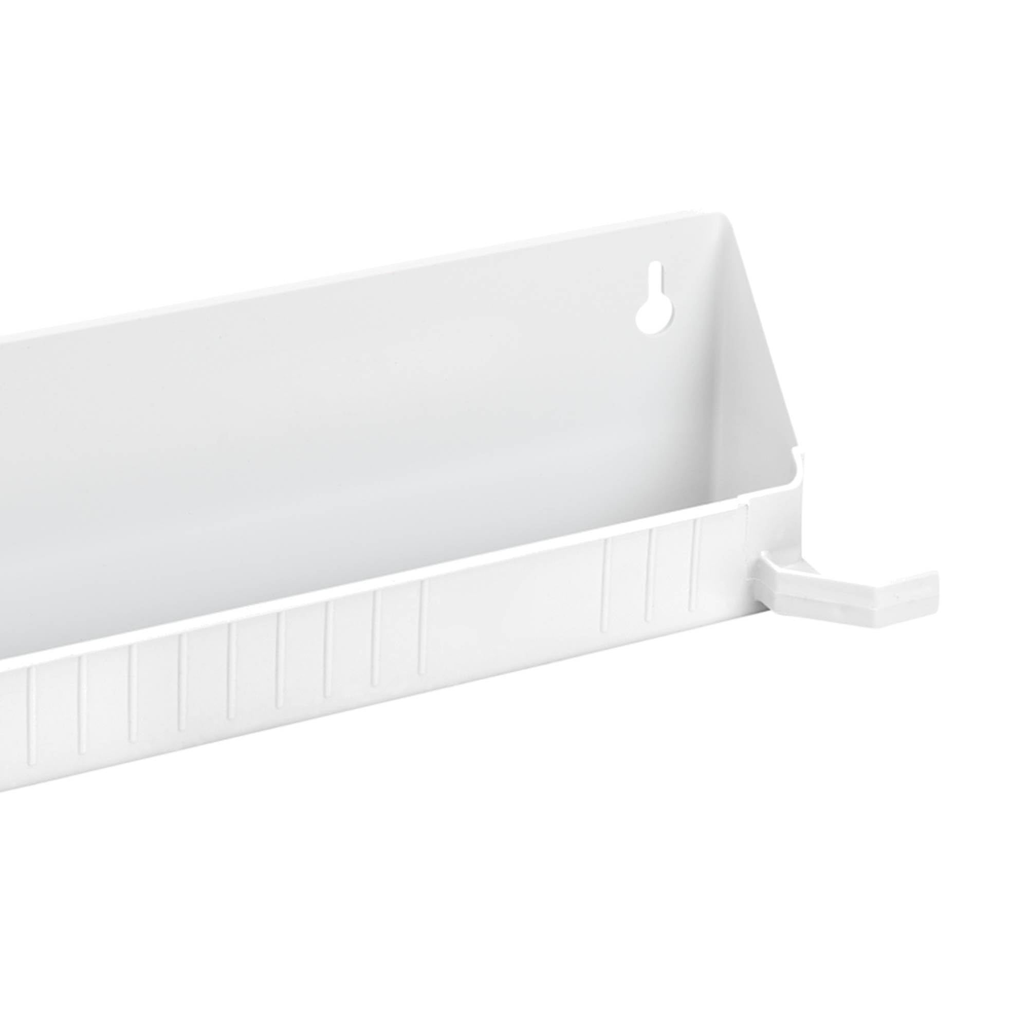 Rev-A-Shelf Tip-Out Accessory Organizer Tray for Kitchen/Bathroom Drawers with Heavy Duty Tab Stops  14 Inch  White  2-Pack  6562-14-11-52