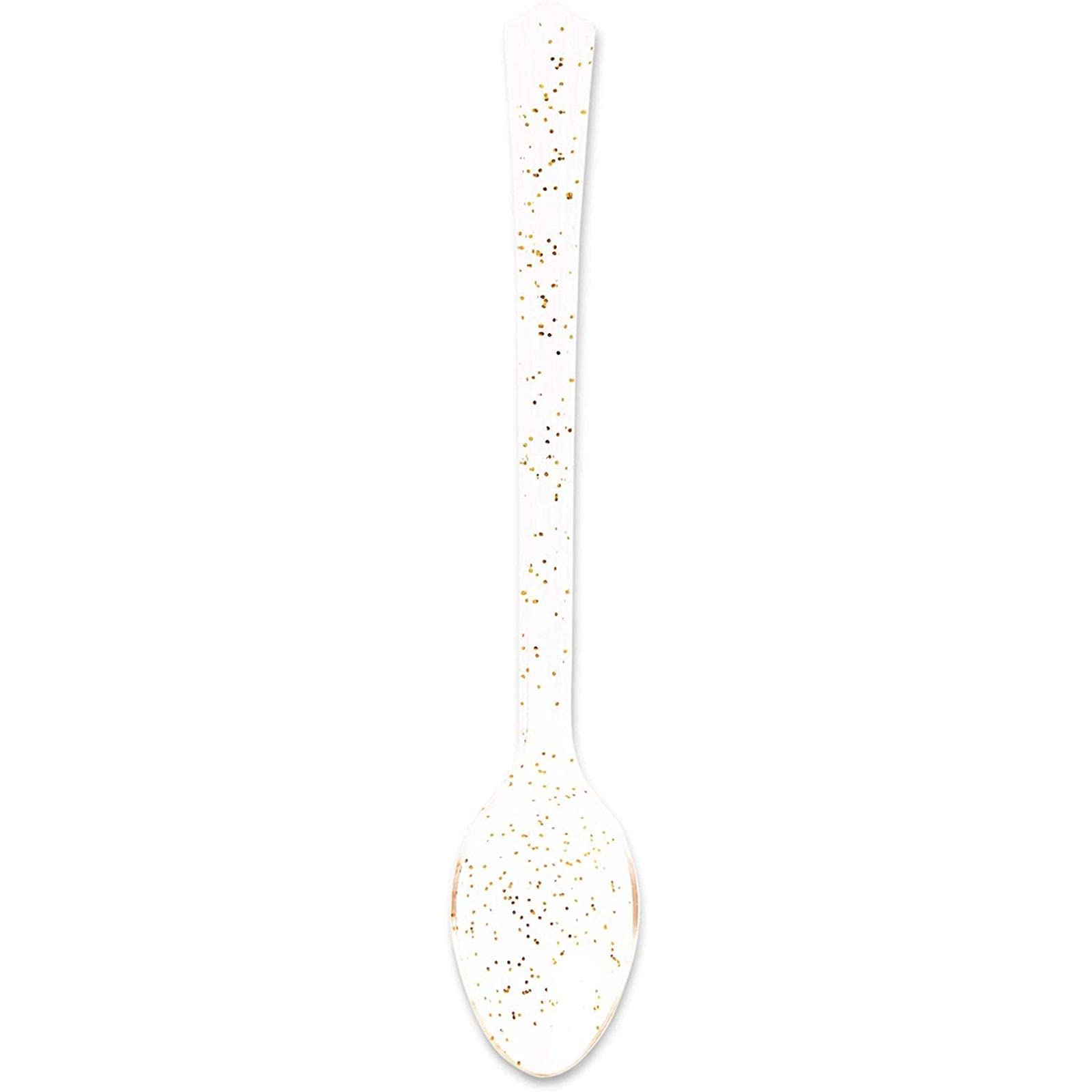 Sparkle And Bash 120 Pieces Of Gold Glitter Mini Dessert Cups With Spoons, Plastic Disposable Dessert Cups 3Oz For Parfait, Shoo