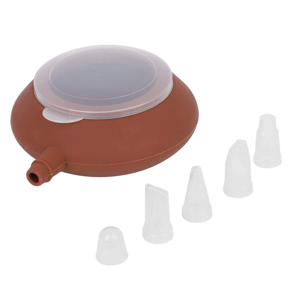 Fdit Macaron Pot Silicone Large Baking Decorating Pastry Cream Cake Nozzle Tool Fits Freezer Microwave Oven
