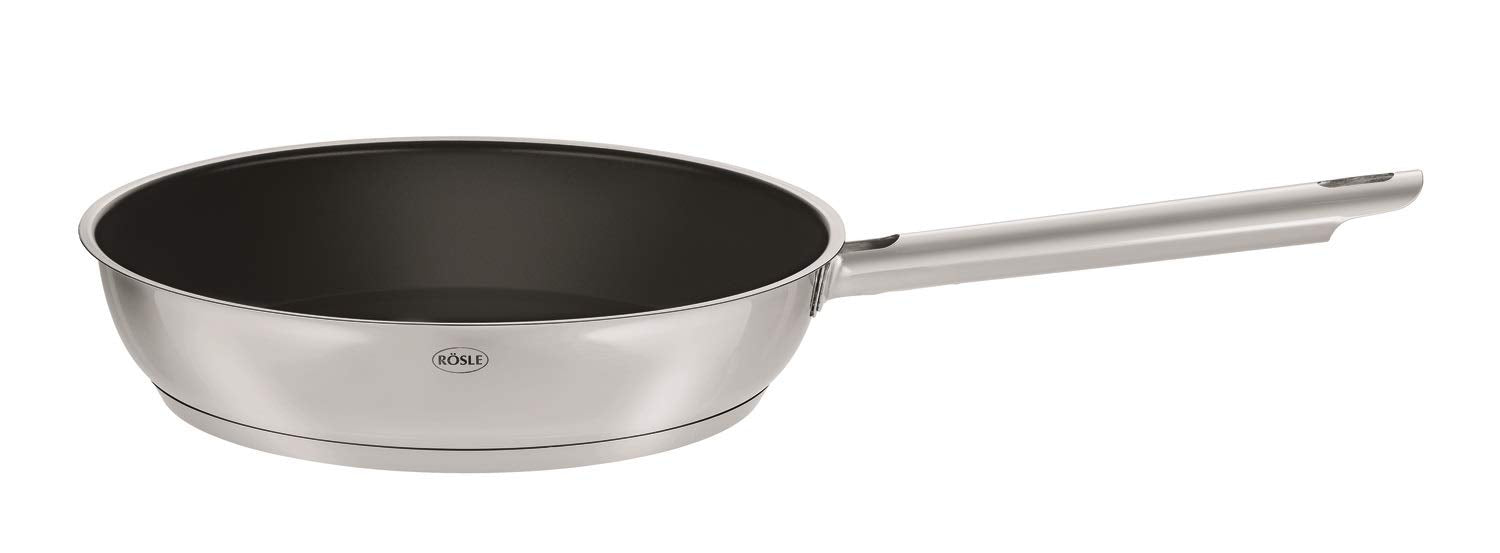Rsle Set of Frying Pans Set of 320/24/28cm Diameter with Non-Stick Coating 3Diameter  Stainless Steel  24cm  3Units