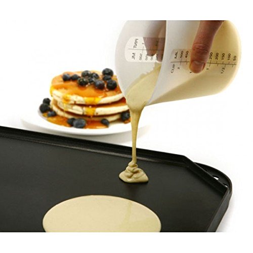 Norpro Silicone Measuring Stir And Pour Measure 4 Cups, Flexible, Dishwasher Safe, 4.5 X 3.75 X 6.75 Inches