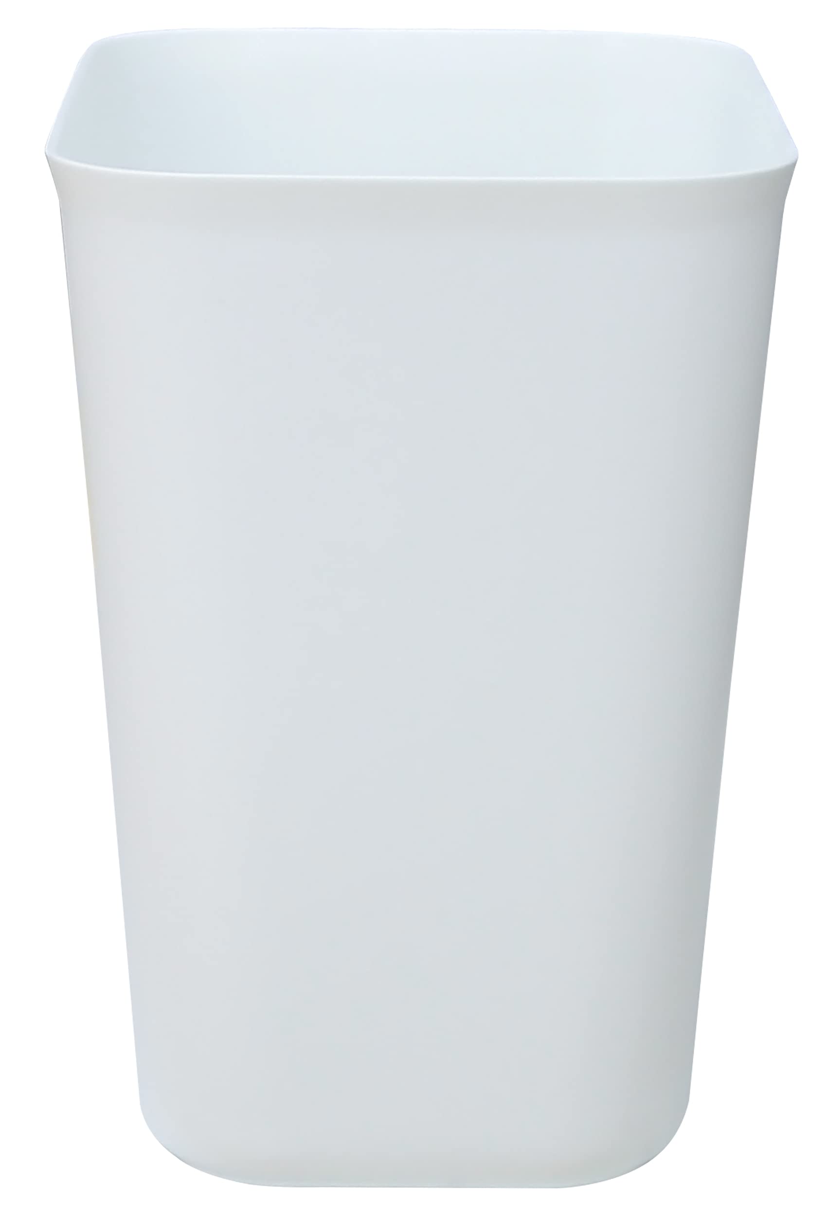 Nipogear 3 Gallons Efficient Trash Can Wastebasket, Fits Under Desk, Kitchen, Home, Office (White, 3 Gallons)