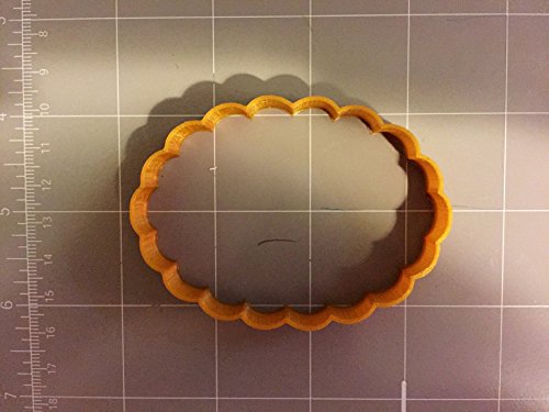Scalloped Oval Cookie Cutter (4 Inches)