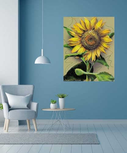 Sunflower Flower Floral Wall Decor Art Print Poster (16X20)