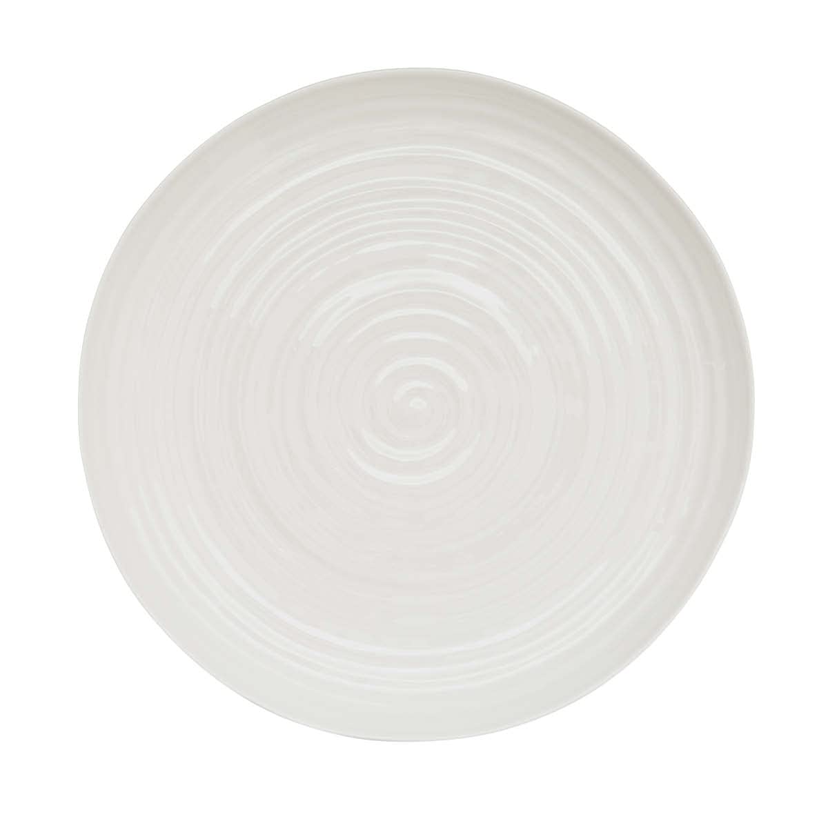 Portmeirion Sophie Conran White Large Footed Cake Stand | 12 Inch Round Cupcake Stand | Dessert Display Stand For Weddings And P