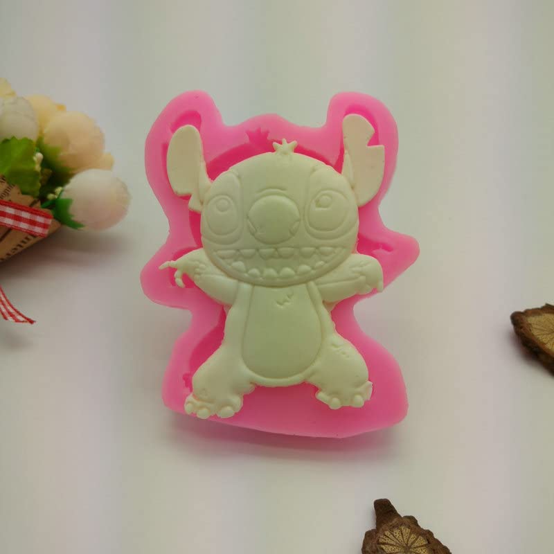 Guratapa Lilo And Stitch Silicone Molds For Diy Fondant Candy Making Chocolate Mold Desserts Ice Cube Gum Clay Biscuit Plaster R