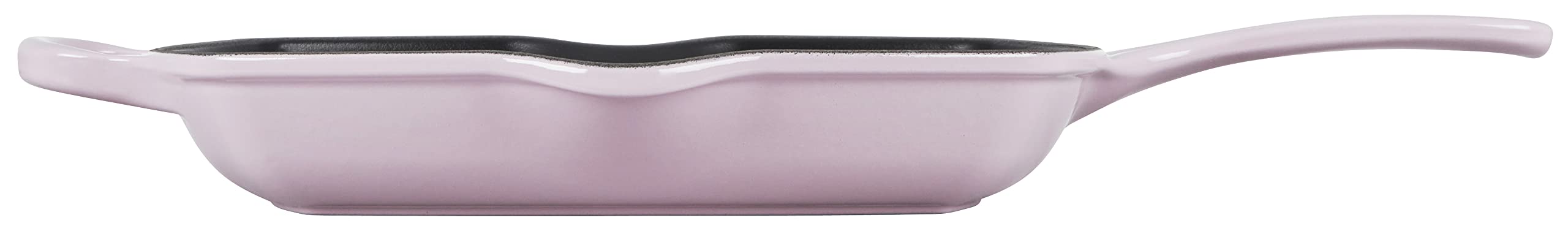 Le Creuset Enameled Cast Iron 10.25 Signature Square Skillet Grill, Shallot