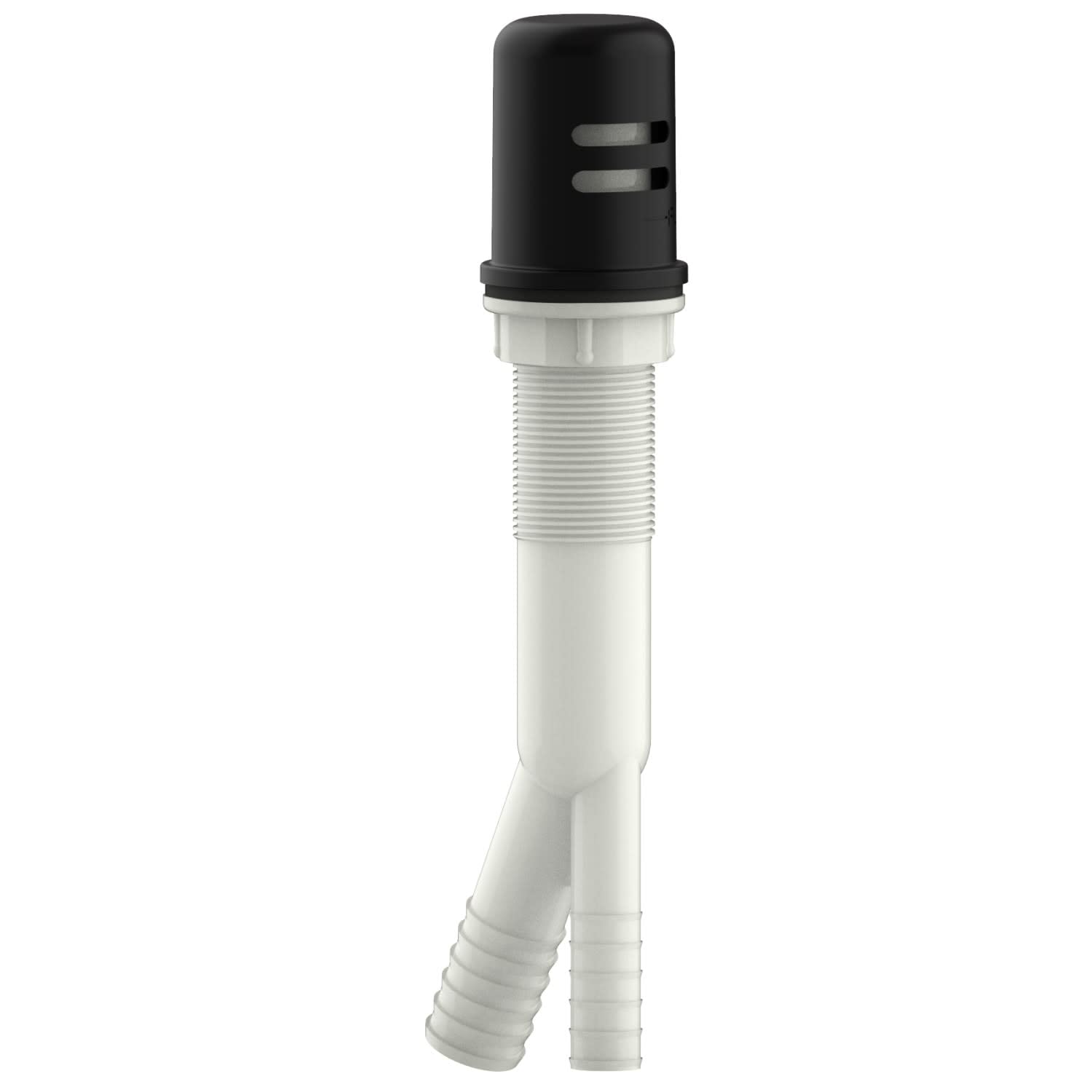 Design House 557702 Dish Washer Air Gap With Cover Prevent Drain Water Back Up, 1.8 Inches X 1.8 Inches X 9 Inches, Matte Black