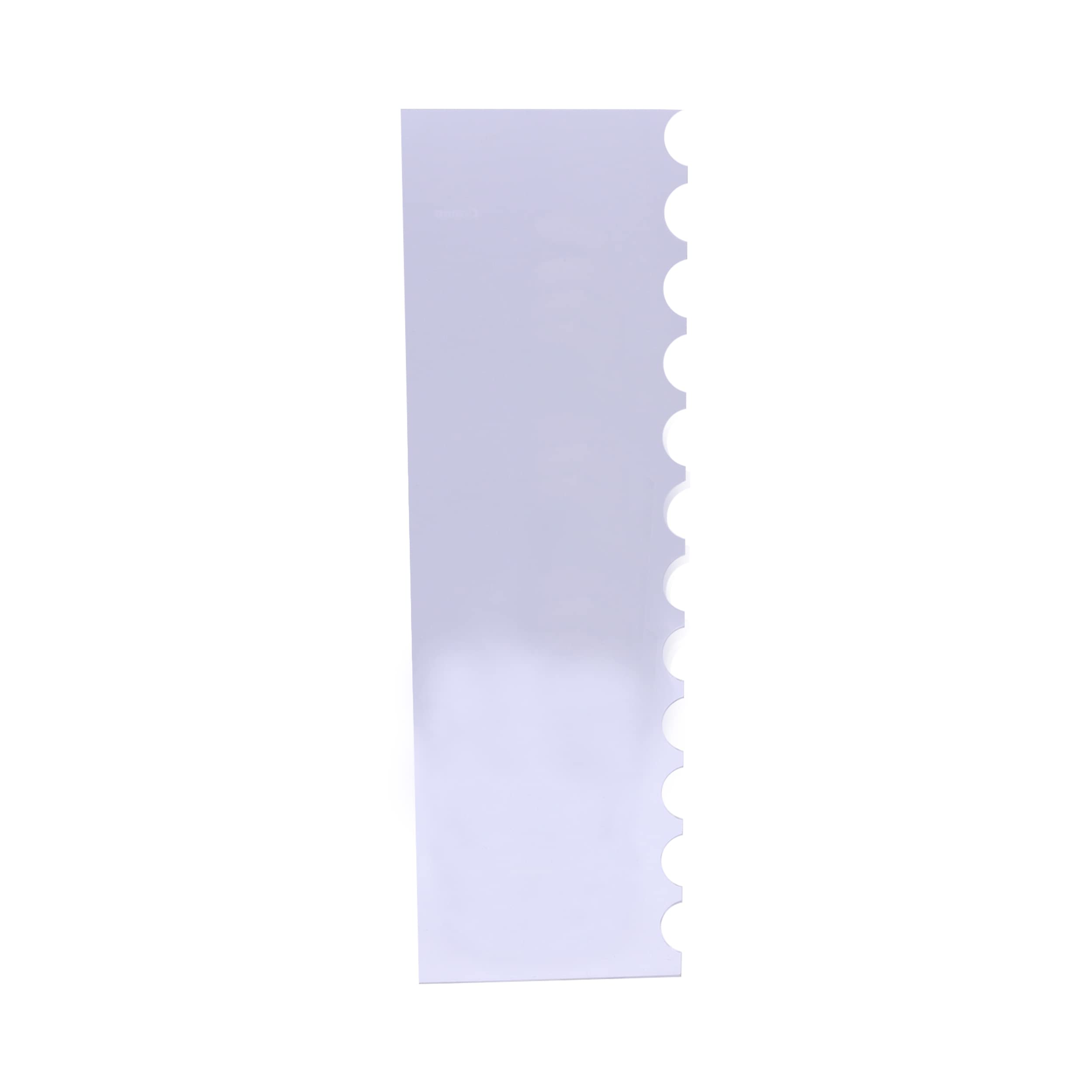 Pme Tall Patterned Edge Side Scraper For Cake Decorating-Scallop, Standard, Transparent