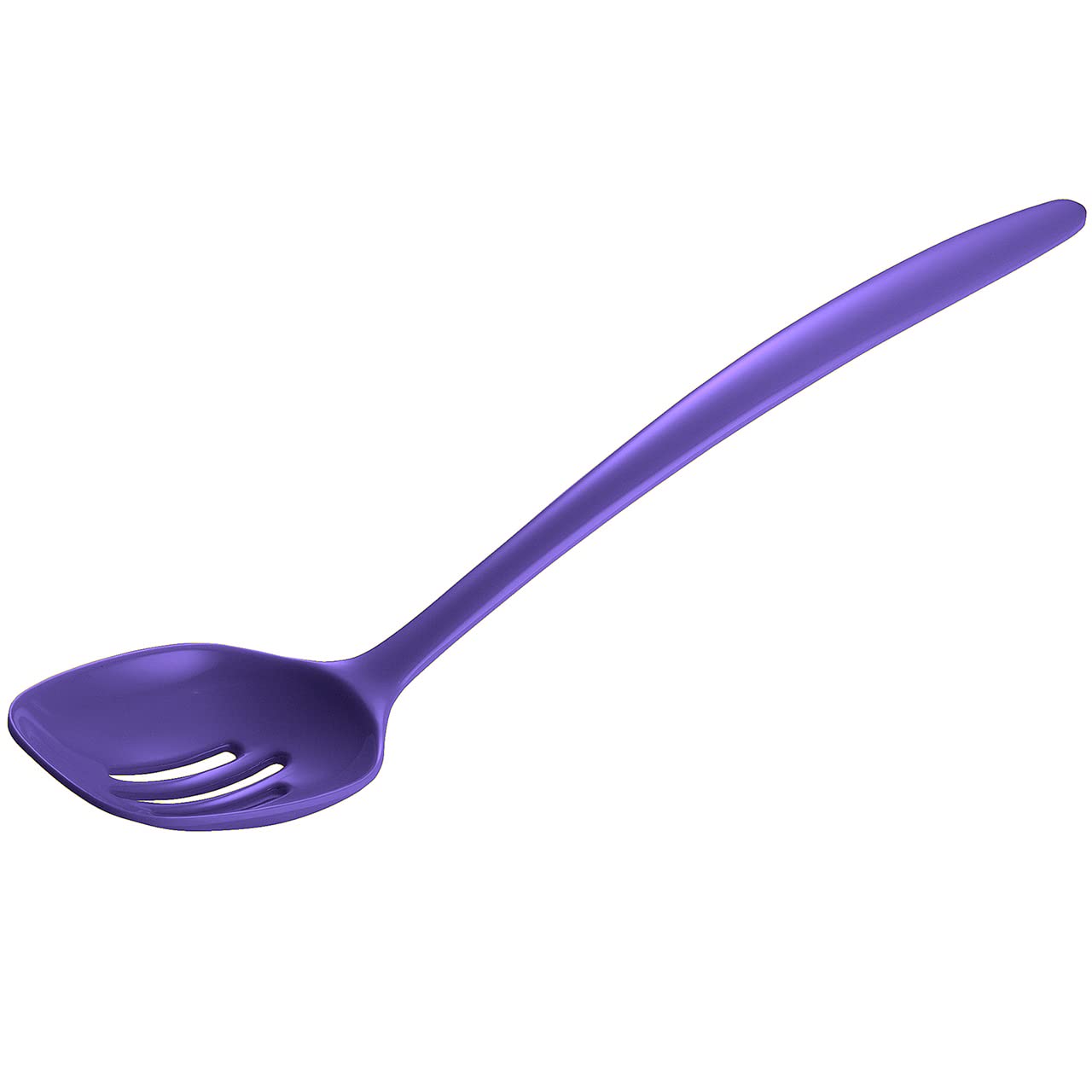 Gourmac Hutzler 12 Inch Melamine Slotted Spoon, Violet