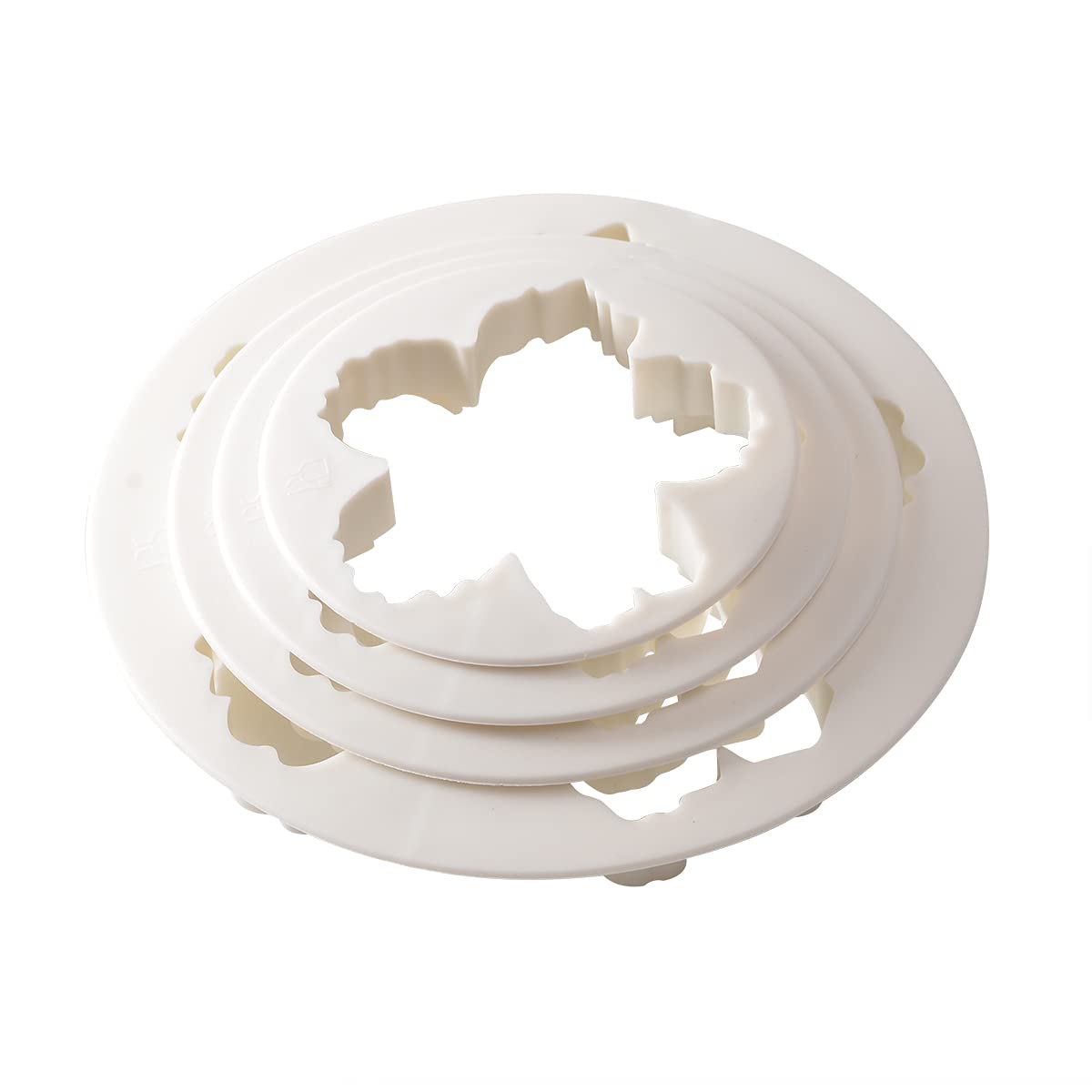 Sphtoeo Bigger Peony Petals Flower Cutter, Set Of 4Pcs Gum Paste Flowers Cake Decorating Cutter Fondant Mold Sugar Tools