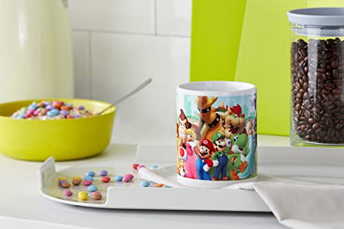 Pyramid Super Mario Mushroom Kingdom Ceramic Mug, Porcelain, Multi-Colour