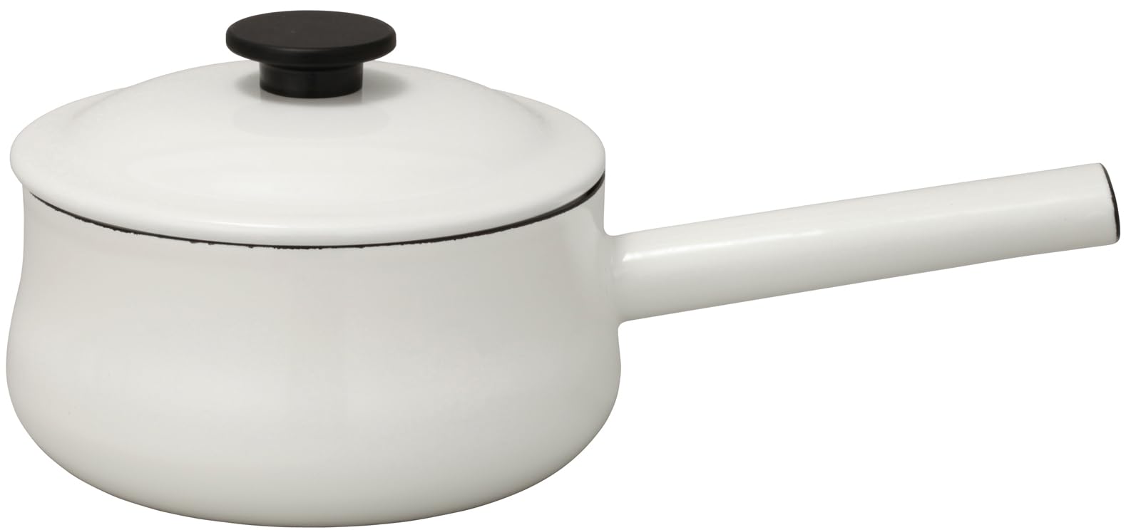 Noda Horo LK18N Saucepan, Enameled 7.1 inches (18 cm), Induction Compatible, Made in Japan