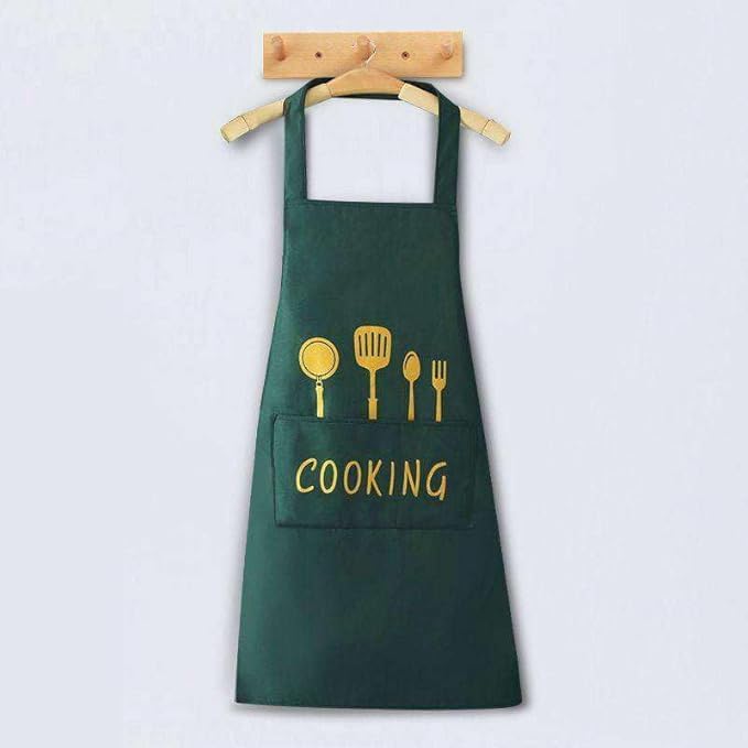 Riozlot Waterproof Kitchen Apron With Pockets & Hand Wipe Towels  Cooking Apron For Women & Men  Adjustable Chef Apron With Si