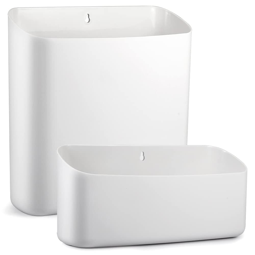 Picowe Magnetic Laundry Storage, 2 Pack Lint Holder Bin For Laundry Room, Space-Saving Trash Container Hanging On Dryer, Washer