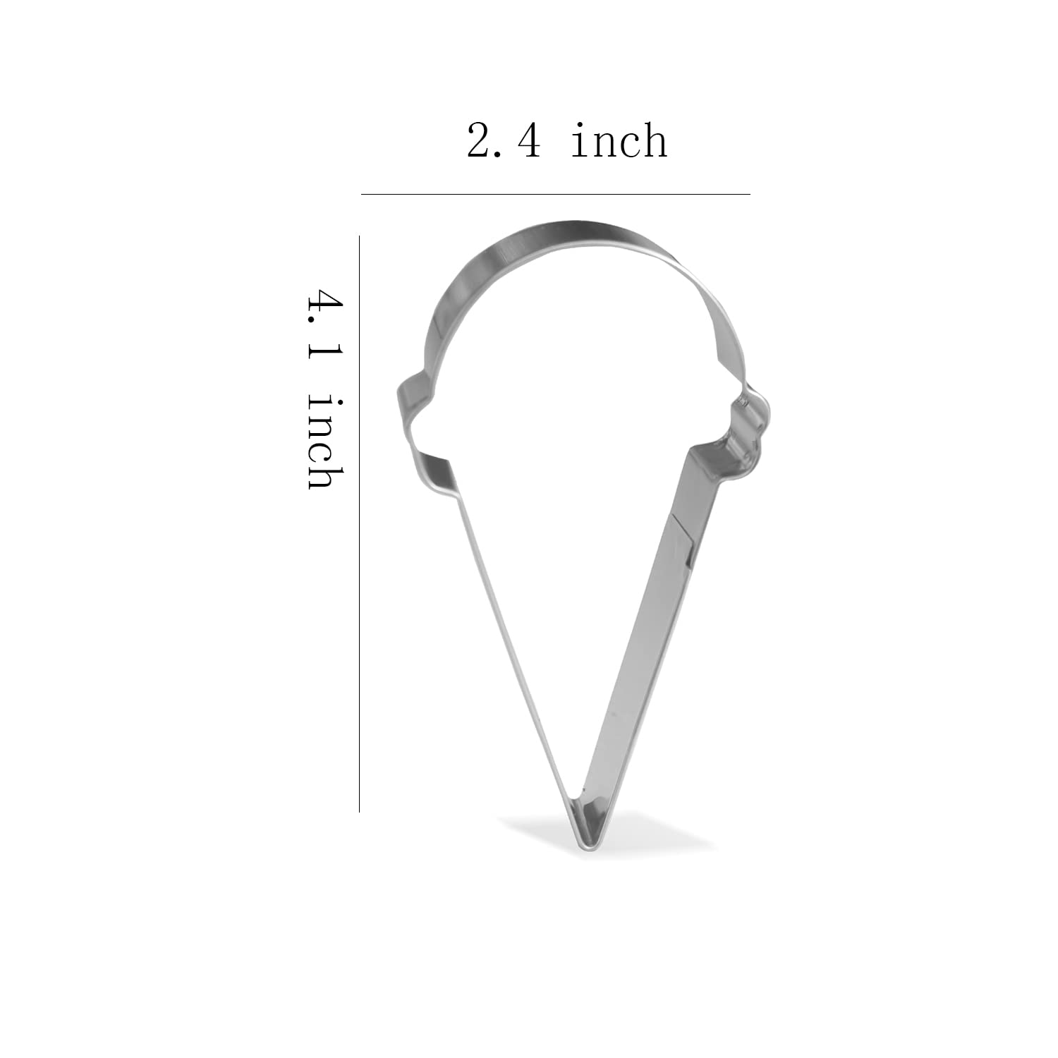 Keewah Ice Cream Cookie Cutter - 4.1 X 2.4 Inch - Stainless Steel