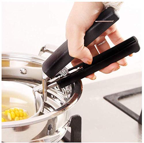 Seahaven Smart Design Multipurpose Bowl Plate Hot Pot /Gripper Retriever Lifter Holder Handle Tongs For Kitchen(Stainless Steel)