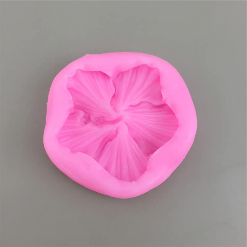 Guratapa Mini Hibiscus Flower Silicone Molds - 3D Resin Cake Decor, Random Color, Model 20950002000000
