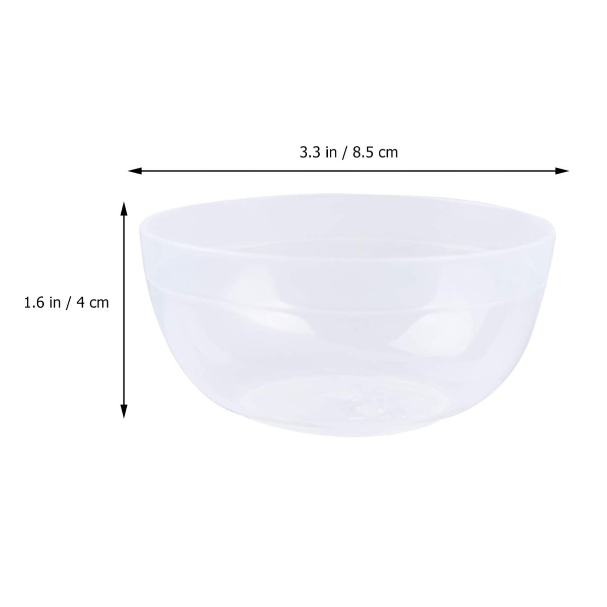 10Sets Slime Bowl Slime Mixing Tool Makeup Bowl Crystal Mud Mixing Bowls Plastic Glue Mixer For Makeup Crafts (Transparent)