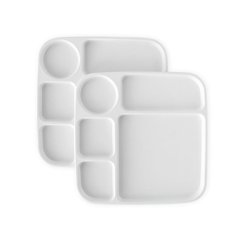 Nordic Ware Divided Meal Tray, Set Of 2, White
